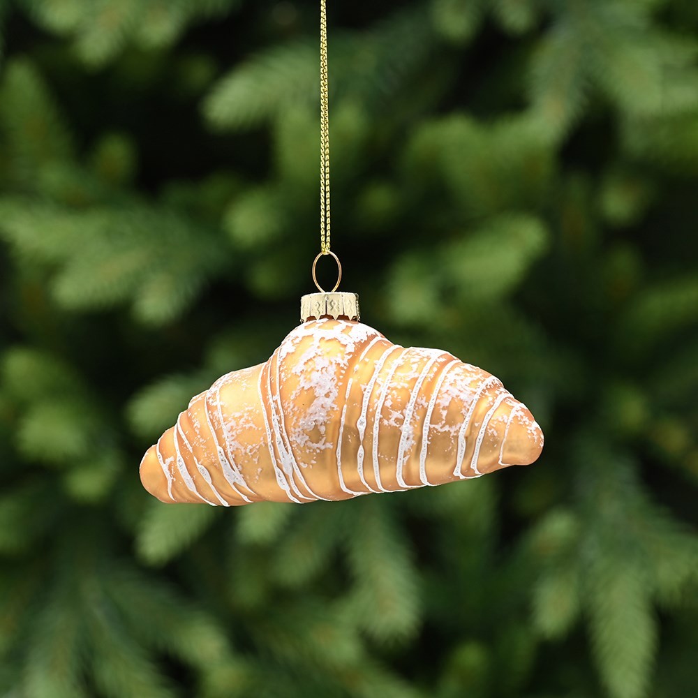 Croissant Glass Hanging Decoration Croissant Glass Hanging Decoration