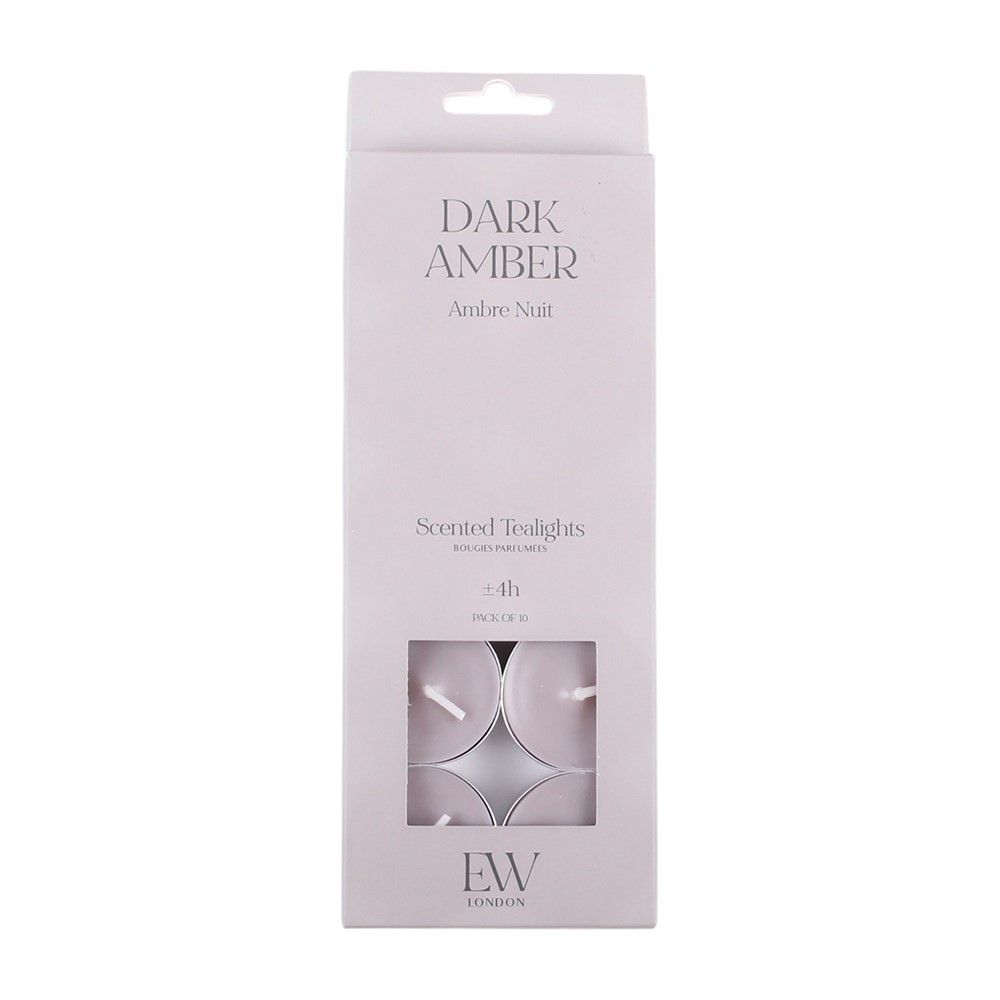 Pack of 10 Dark Amber Scented Tealights Pack of 10 Dark Amber Scented Tealights