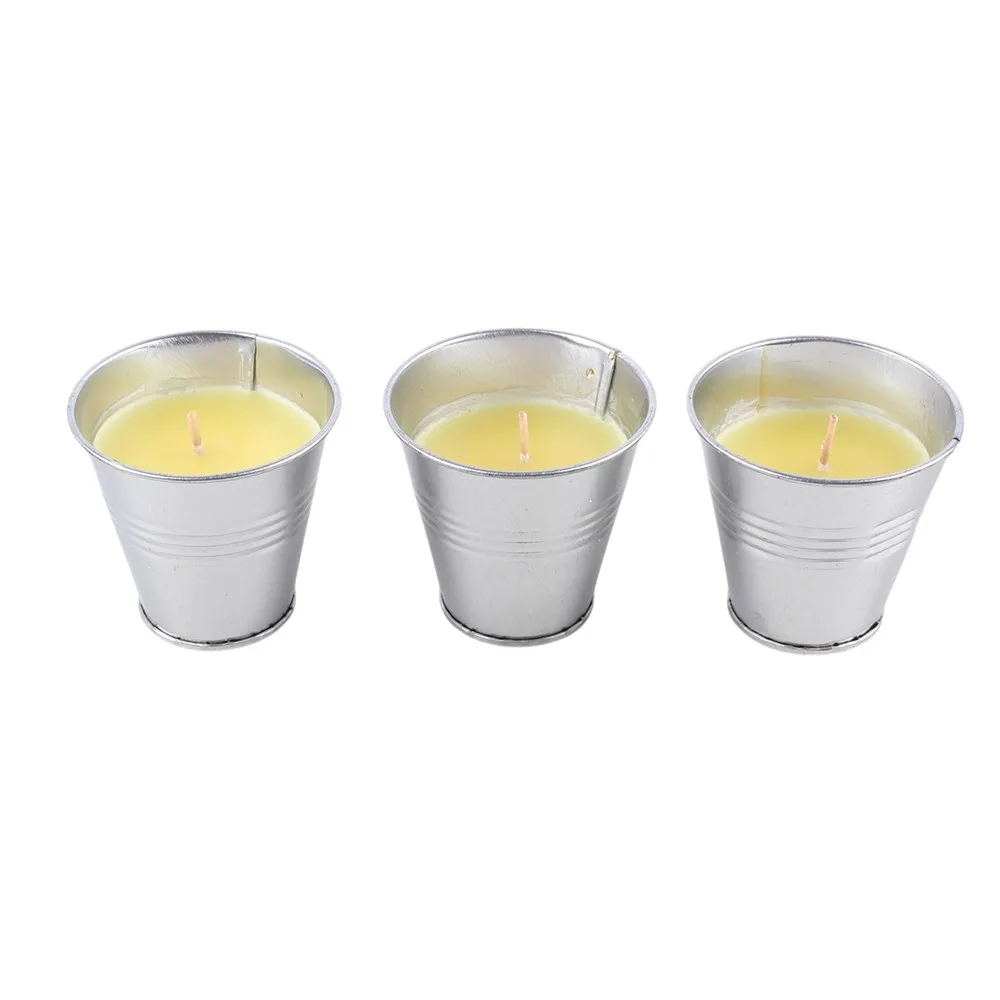 Set of 3 Citronella Bucket Candles - Image 2