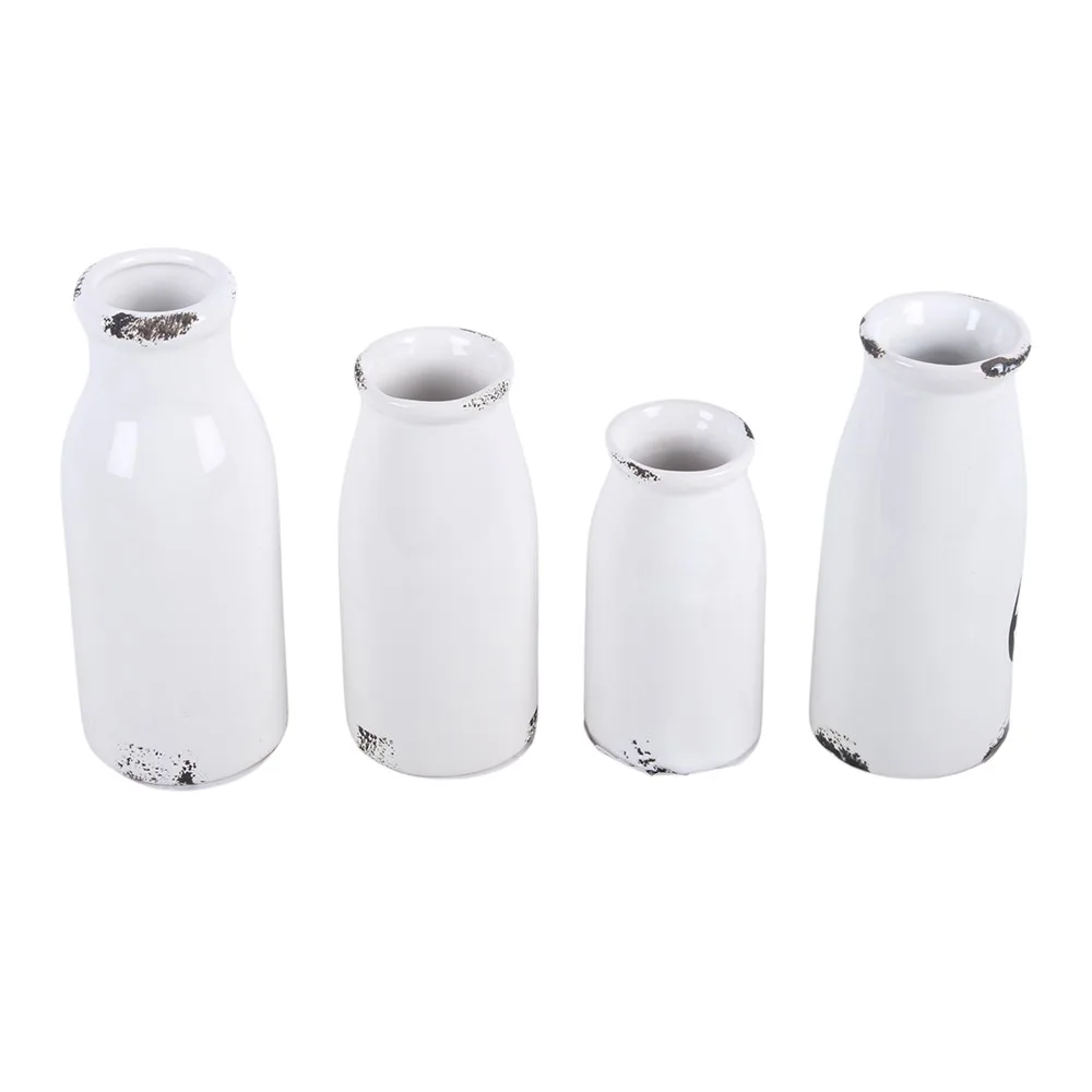 Set of 4 Decorative Milk Bottles, photo 3 of 3