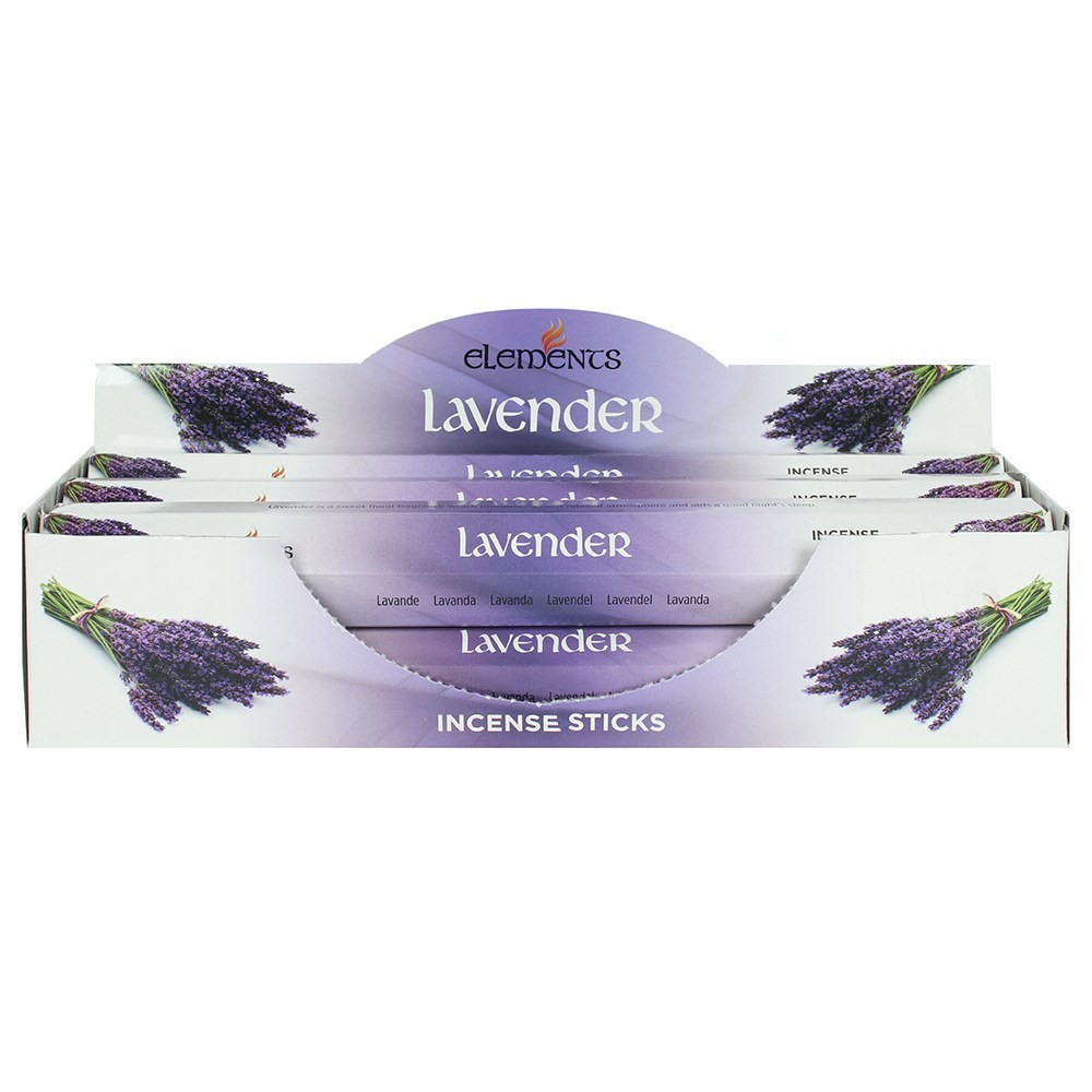 Set of 6 Packets of Elements Lavender Incense Sticks Set of 6 Packets of Elements Lavender Incense Sticks