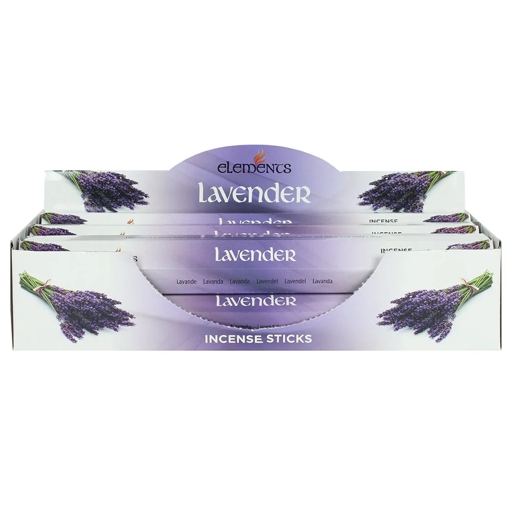 Set of 6 Packets of Elements Lavender Incense Sticks Set of 6 Packets of Elements Lavender Incense Sticks