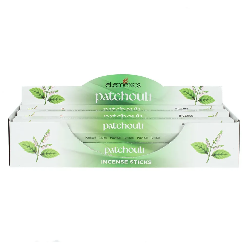 Set of 6 Packets of Elements Patchouli Incense Sticks Set of 6 Packets of Elements Patchouli Incense Sticks