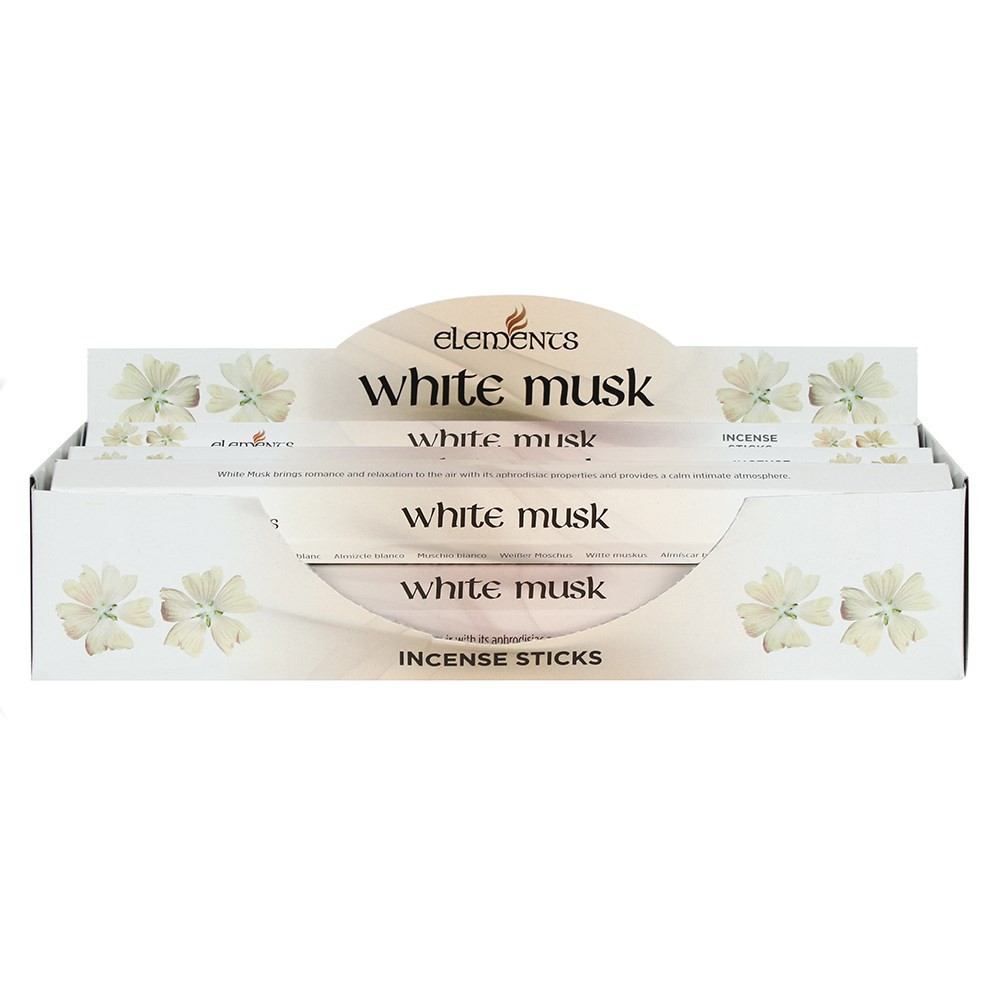 Set of 6 Packets of Elements White Musk Incense Sticks Set of 6 Packets of Elements White Musk Incense Sticks