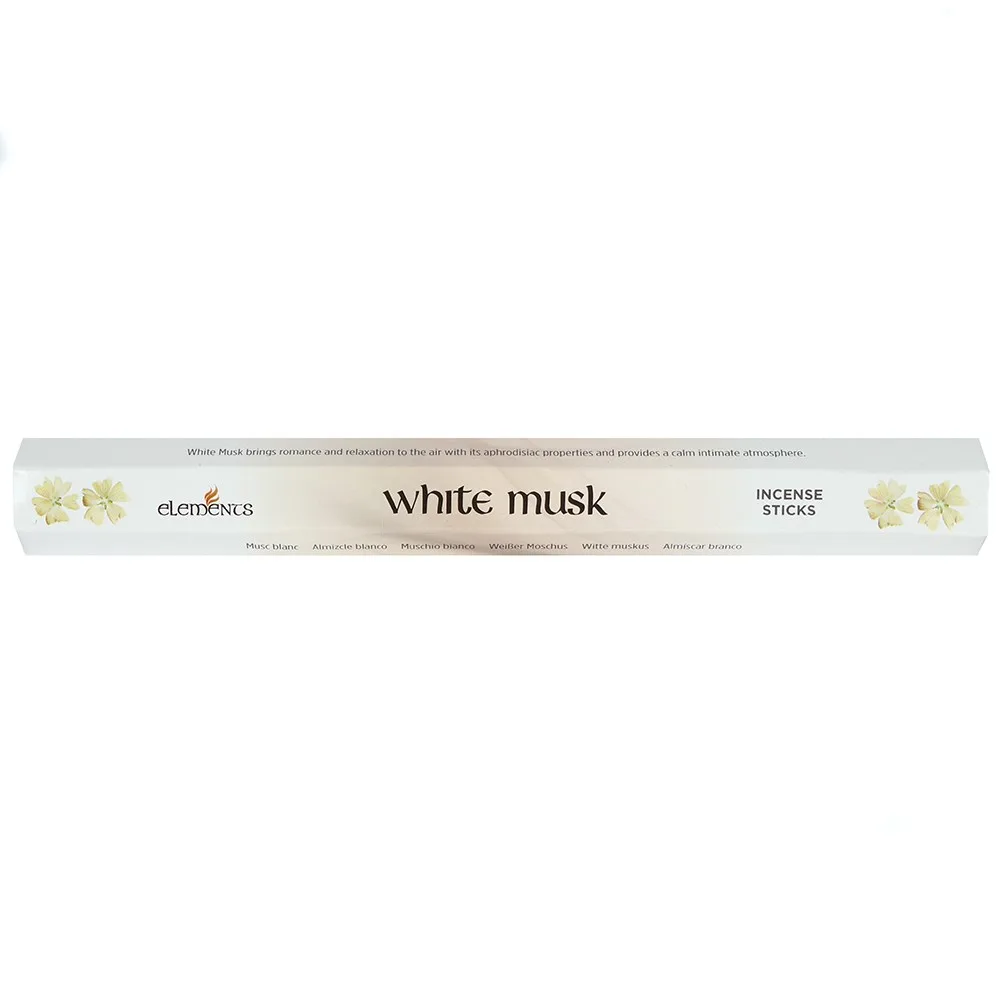 Set of 6 Packets of Elements White Musk Incense Sticks - Image 2