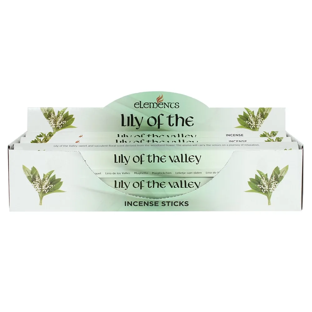 Set of 6 Packets of Elements Lily of the Valley Incense Sticks Set of 6 Packets of Elements Lily of the Valley Incense Sticks