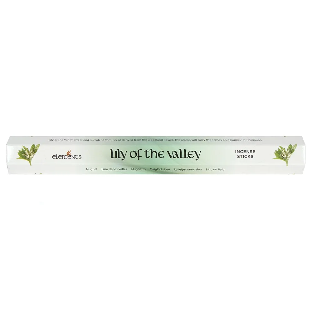 Set of 6 Packets of Elements Lily of the Valley Incense Sticks - Image 2