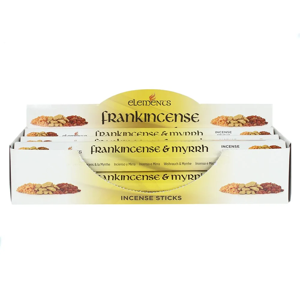 Set of 6 Packets of Elements Frankincense and Myrrh Incense Sticks Set of 6 Packets of Elements Frankincense and Myrrh Incense Sticks