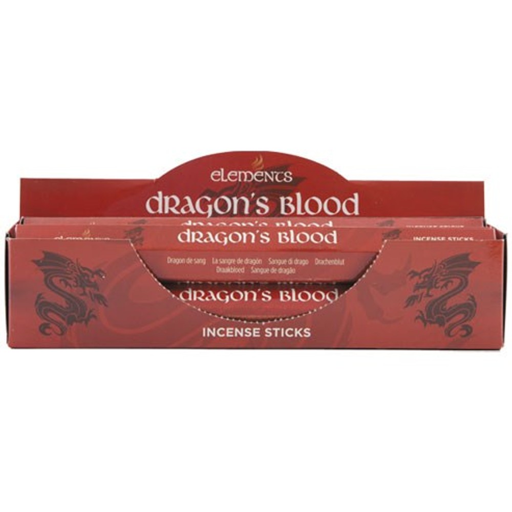 Set of 6 Packets of Elements Dragon’s Blood Incense Sticks