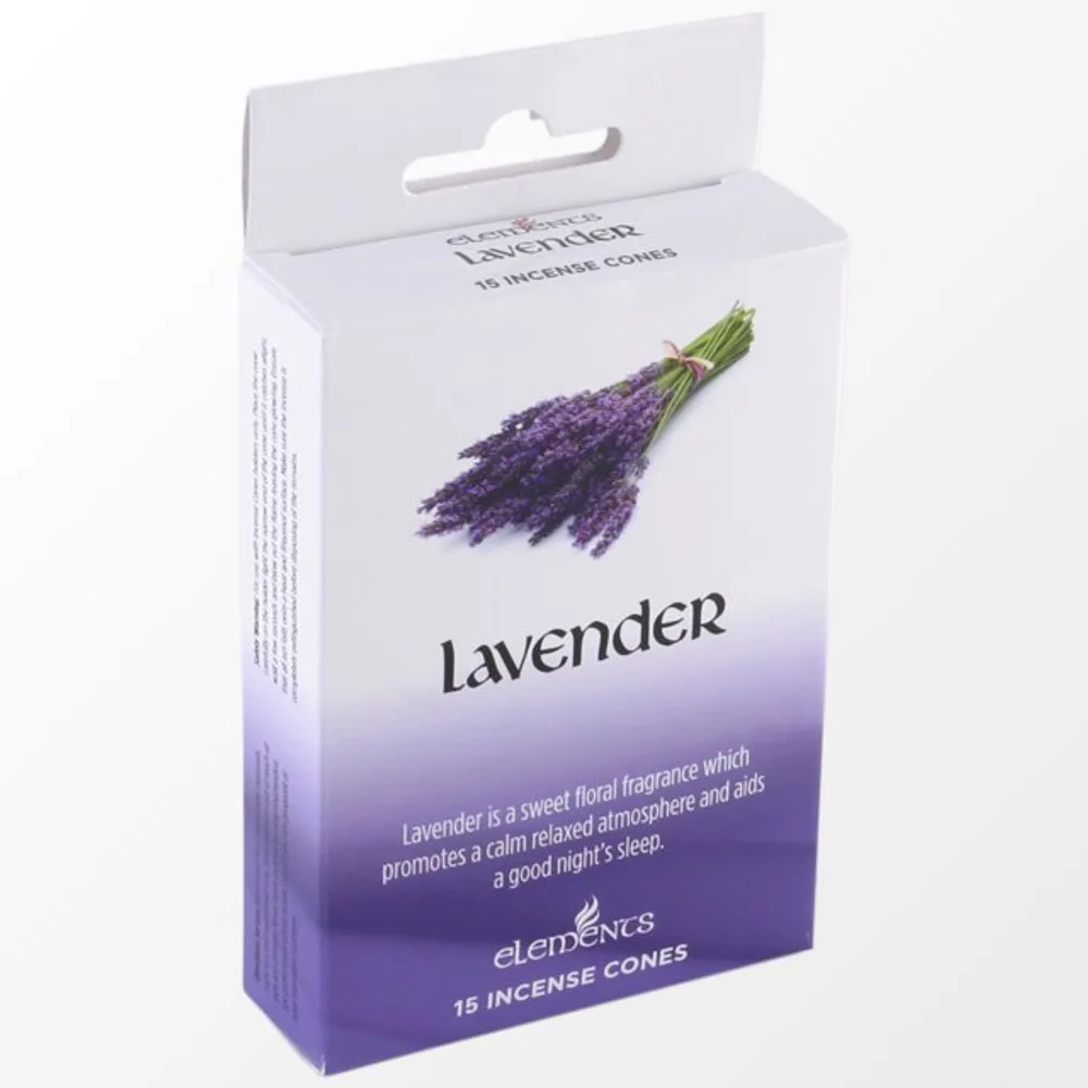 Set of 12 Packets of Elements Lavender Incense Cones Set of 12 Packets of Elements Lavender Incense Cones