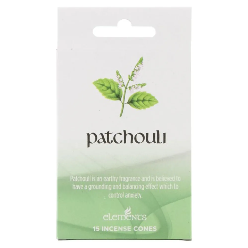 Set of 12 Packets of Elements Patchouli Incense Cones Set of 12 Packets of Elements Patchouli Incense Cones