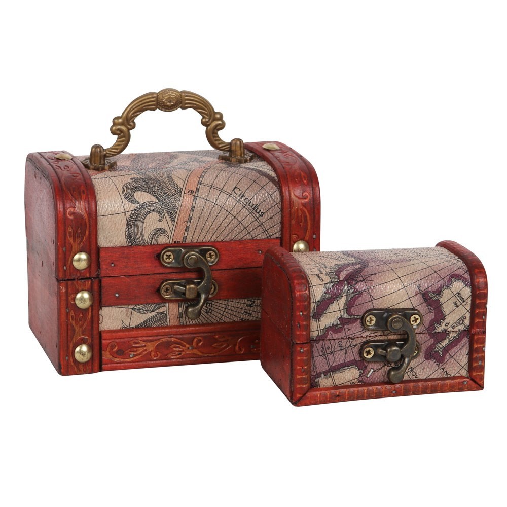 Set of 2 Map Chests Set of 2 Map Chests