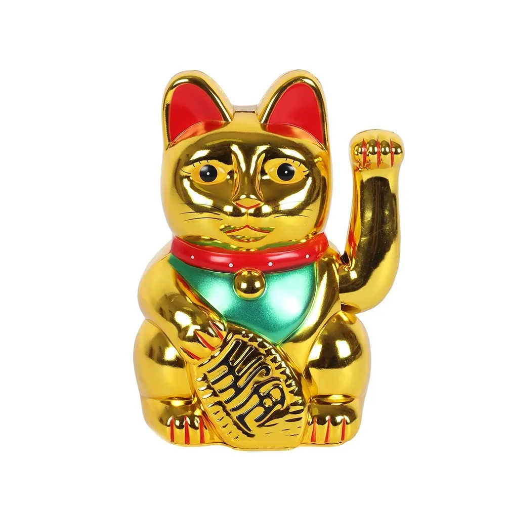 6 Inch Gold Money Cat 6 Inch Gold Money Cat