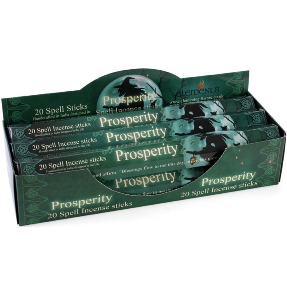 Set of 6 Packets of Prosperity Spell Incense Sticks by Lisa Parker Set of 6 Packets of Prosperity Spell Incense Sticks by Lisa Parker