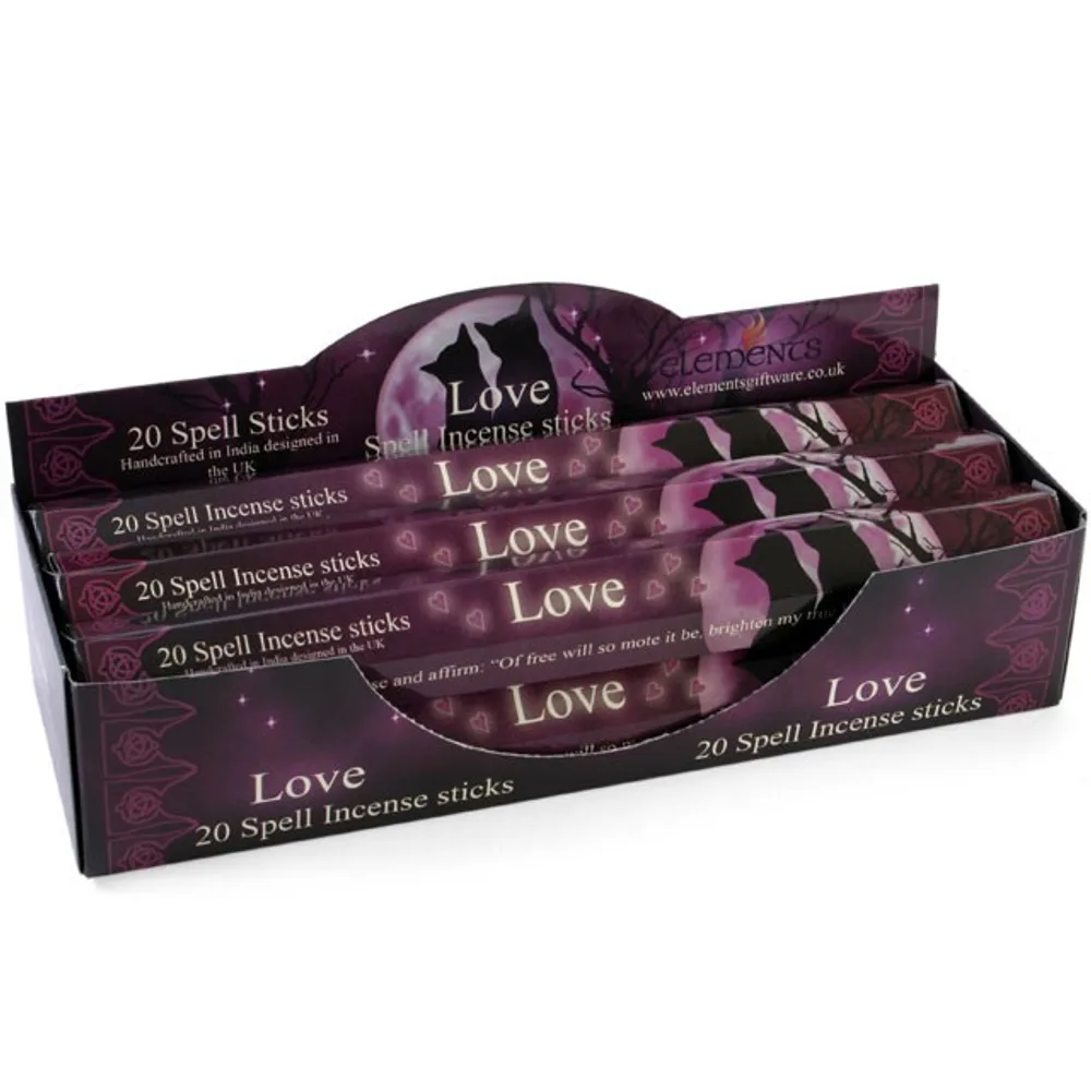 Set of 6 Packets of Love Spell Incense Sticks by Lisa Parker Set of 6 Packets of Love Spell Incense Sticks by Lisa Parker