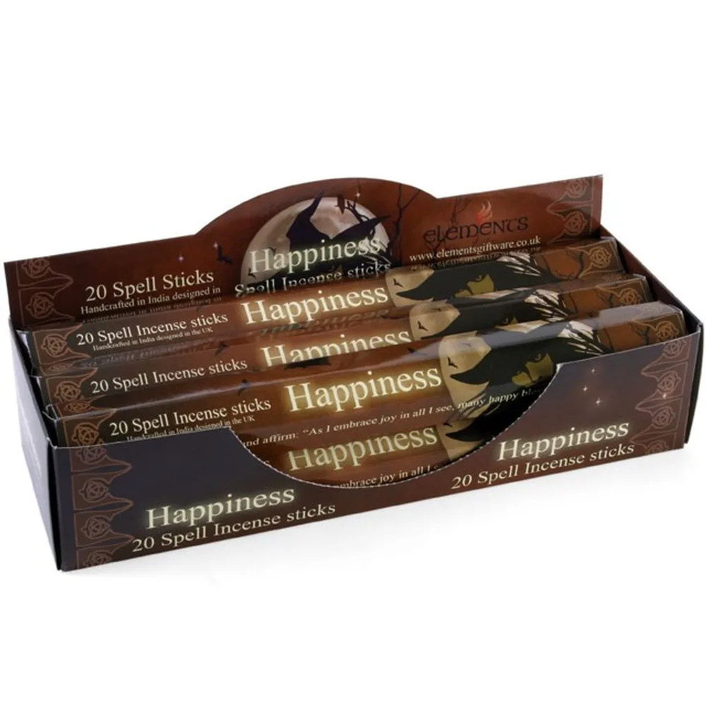 Set of 6 Packets of Happiness Spell Incense Sticks by Lisa Parker Set of 6 Packets of Happiness Spell Incense Sticks by Lisa Parker
