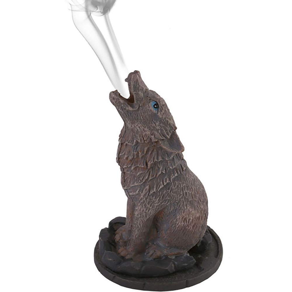Wolf Incense Cone Holder by Lisa Parker Wolf Incense Cone Holder by Lisa Parker