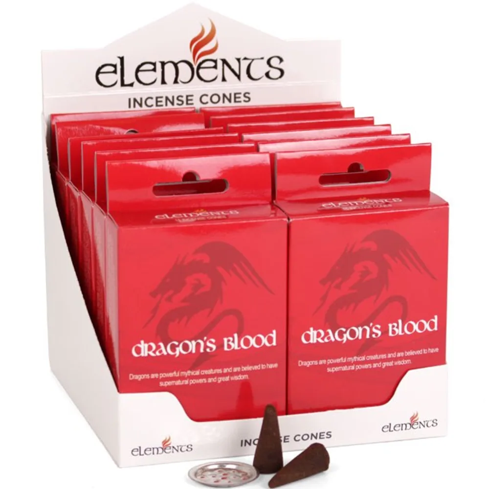 Set of 12 Packets of Elements Dragon’s Blood Incense Cones Set of 12 Packets of Elements Dragon’s Blood Incense Cones