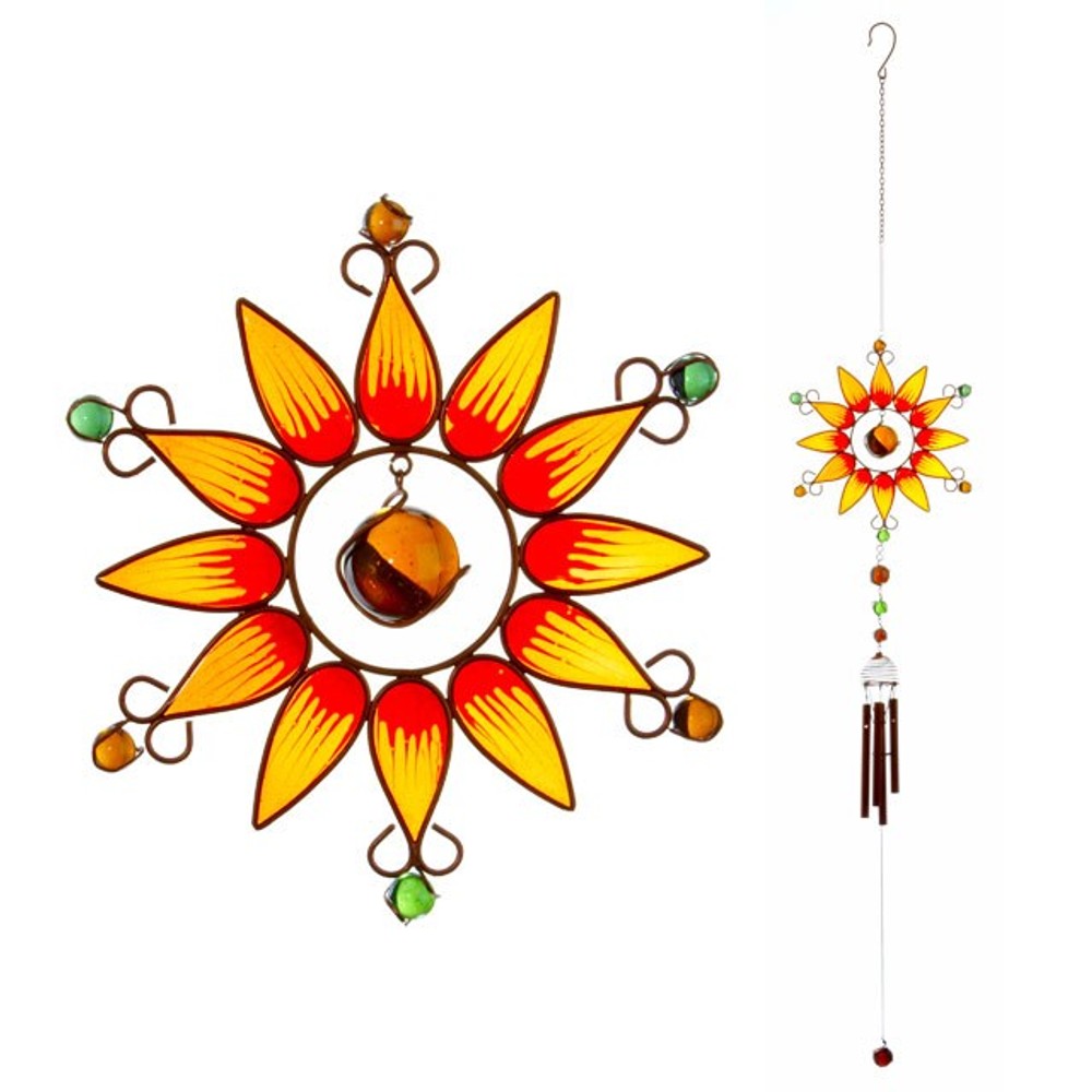 Orange Sunflower Windchime Orange Sunflower Windchime