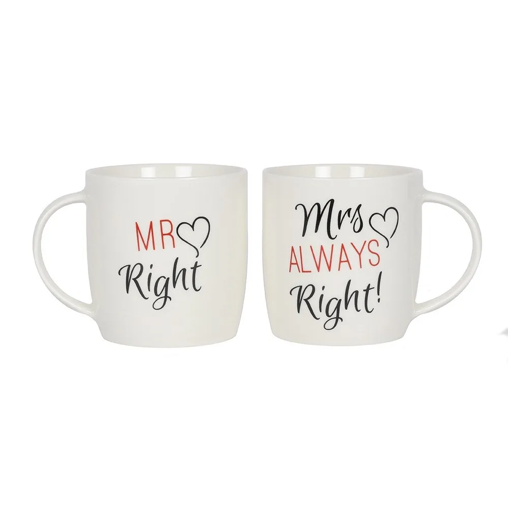 Set of 2 Mr & Mrs Mugs Set of 2 Mr & Mrs Mugs