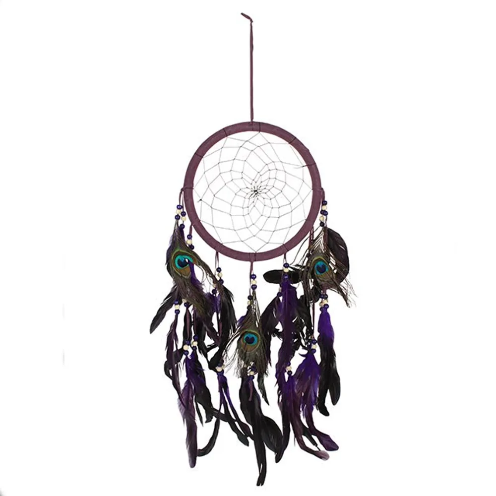 Purple Peacock Feather Dreamcatcher Purple Peacock Feather Dreamcatcher