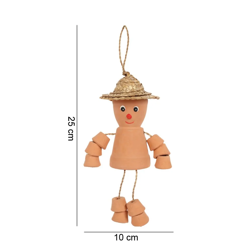 Small Terracotta Pot Man - Image 4