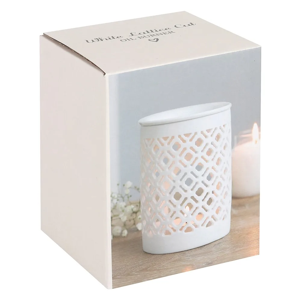 Matte Lattice Cut Oil Burner - Image 4