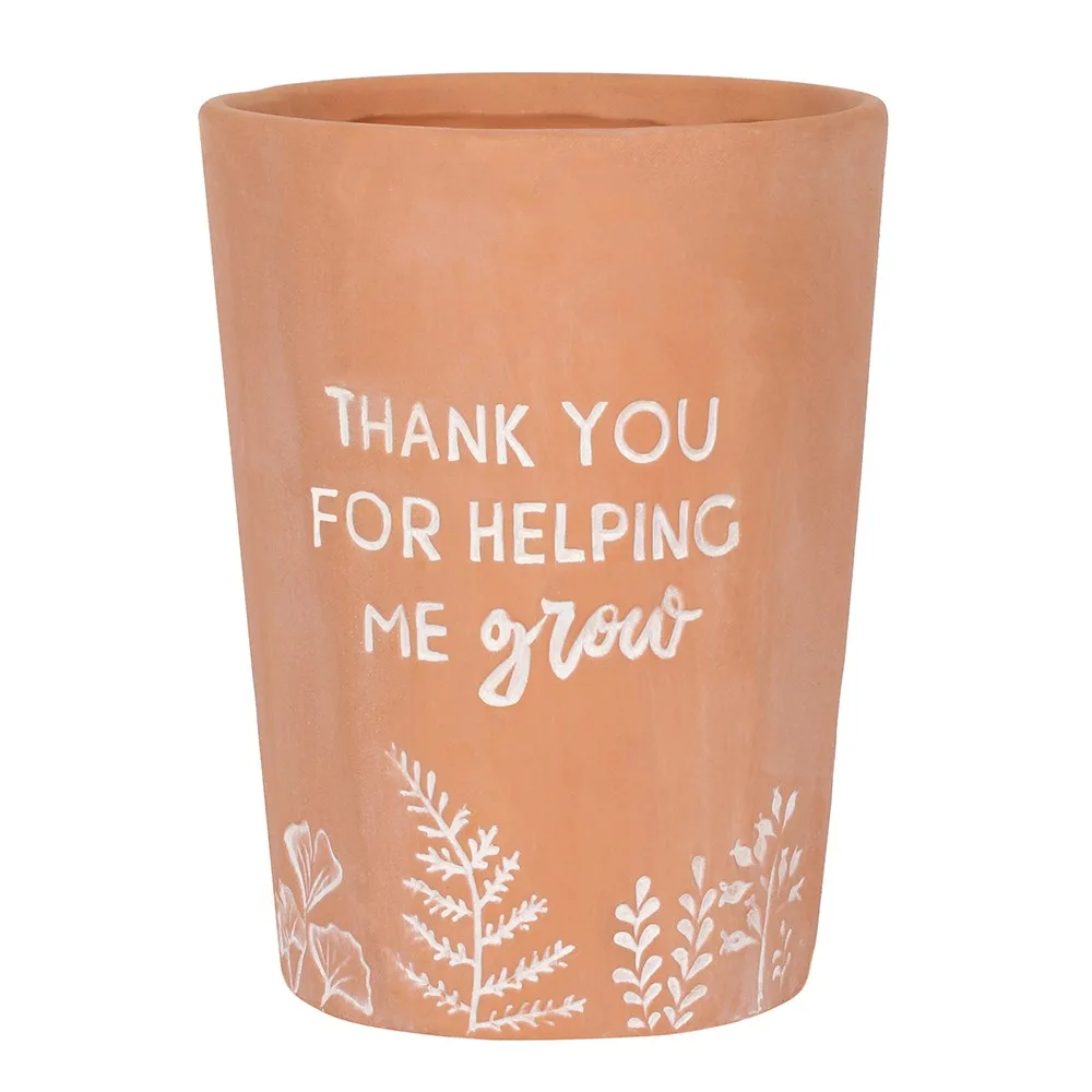 Thank You For Helping Me Grow Terracotta Plant Pot - Image 2
