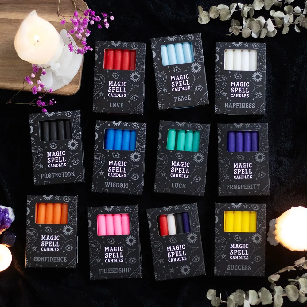 Set of 12 Black 'Protection' Spell Candles - Image 5