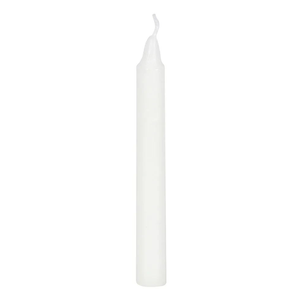 Set of 12 White 'Happiness' Spell Candles - Image 4