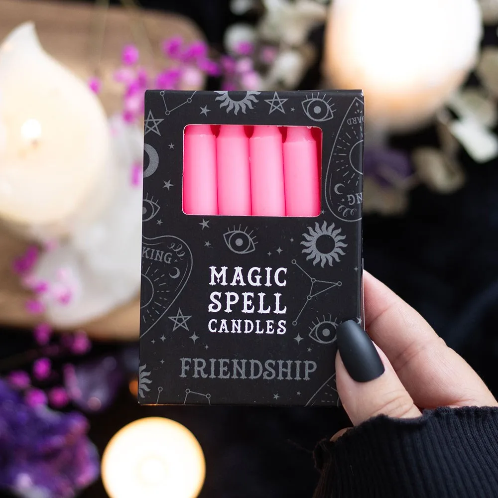 Set of 12 Pink ‘Friendship’ Spell Candles Set of 12 Pink ‘Friendship’ Spell Candles