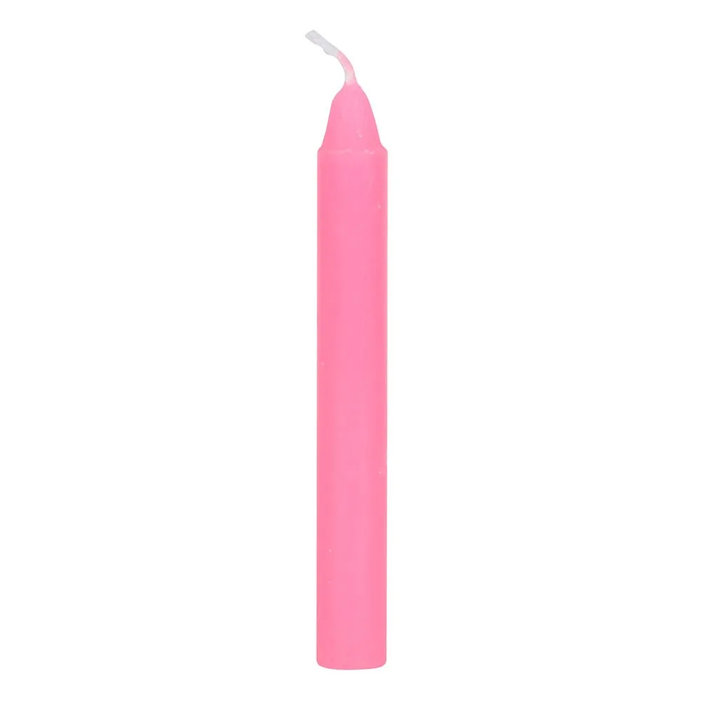 Set of 12 Pink 'Friendship' Spell Candles - Image 4
