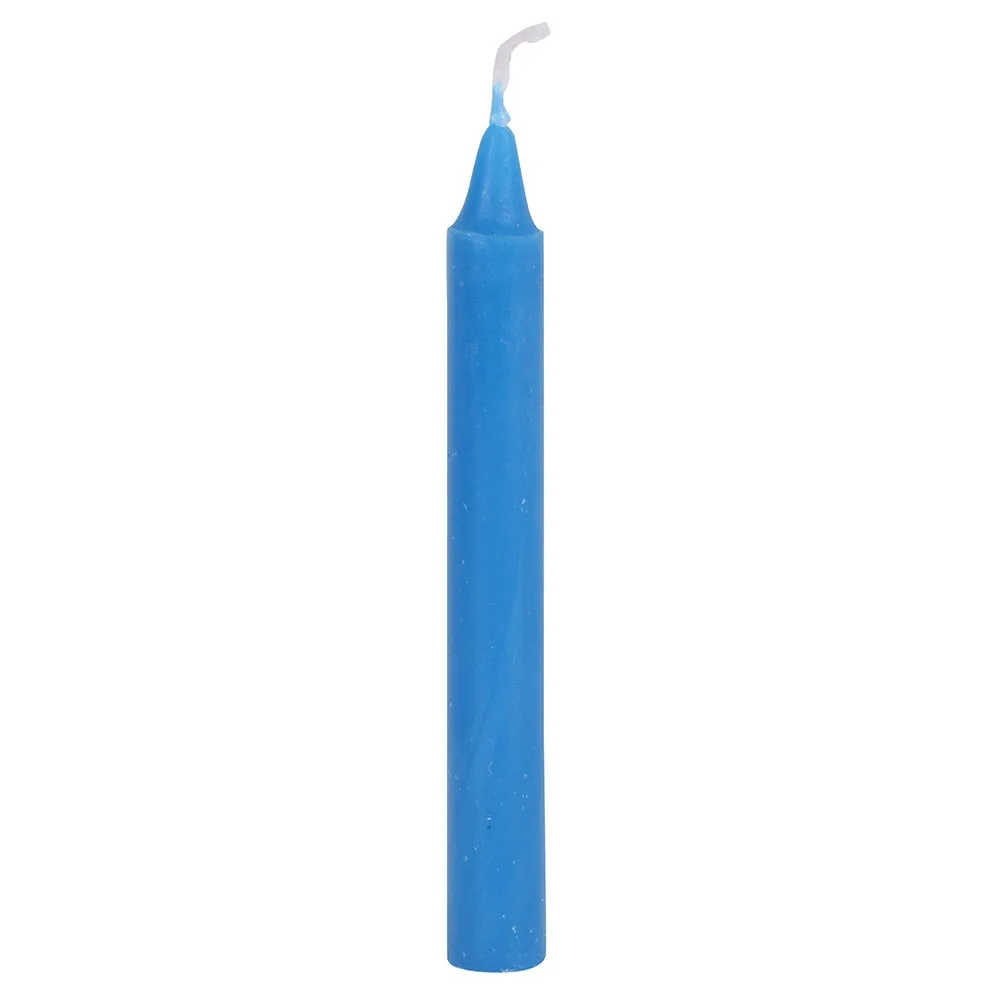 Set of 12 Blue 'Wisdom' Spell Candles - Image 4