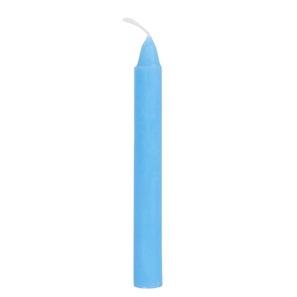 Set of 12 Light Blue 'Peace' Spell Candles - Image 4