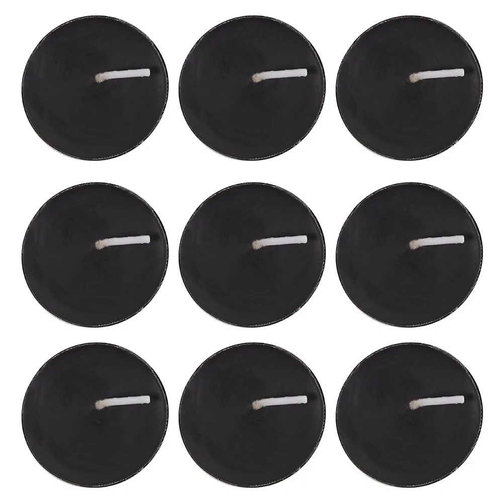 Pack of 9 Opium Scented Black Tealights - Image 2