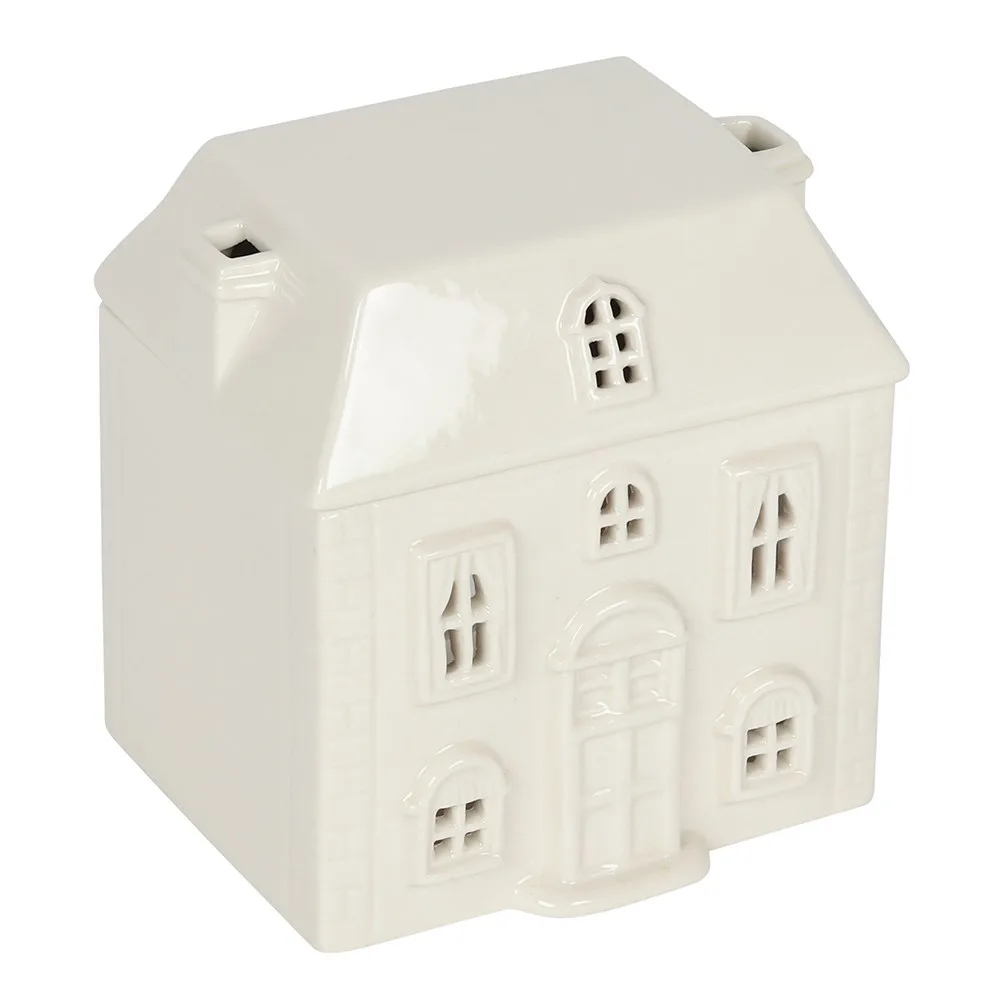 White Ceramic House Oil Burner - Image 4