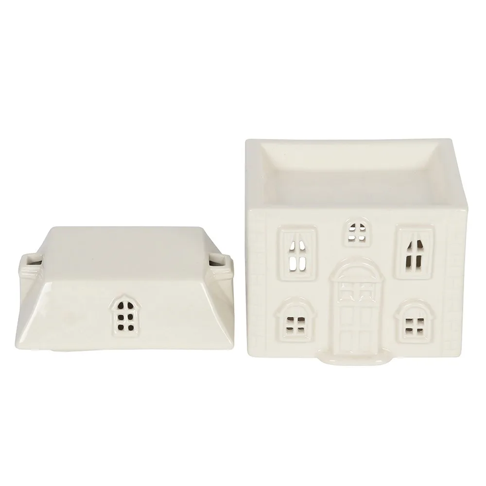 White Ceramic House Oil Burner - Image 5