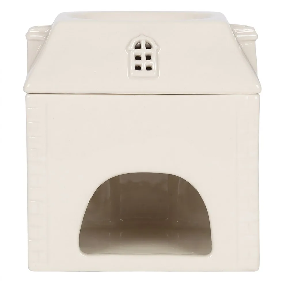 White Ceramic House Oil Burner - Image 6