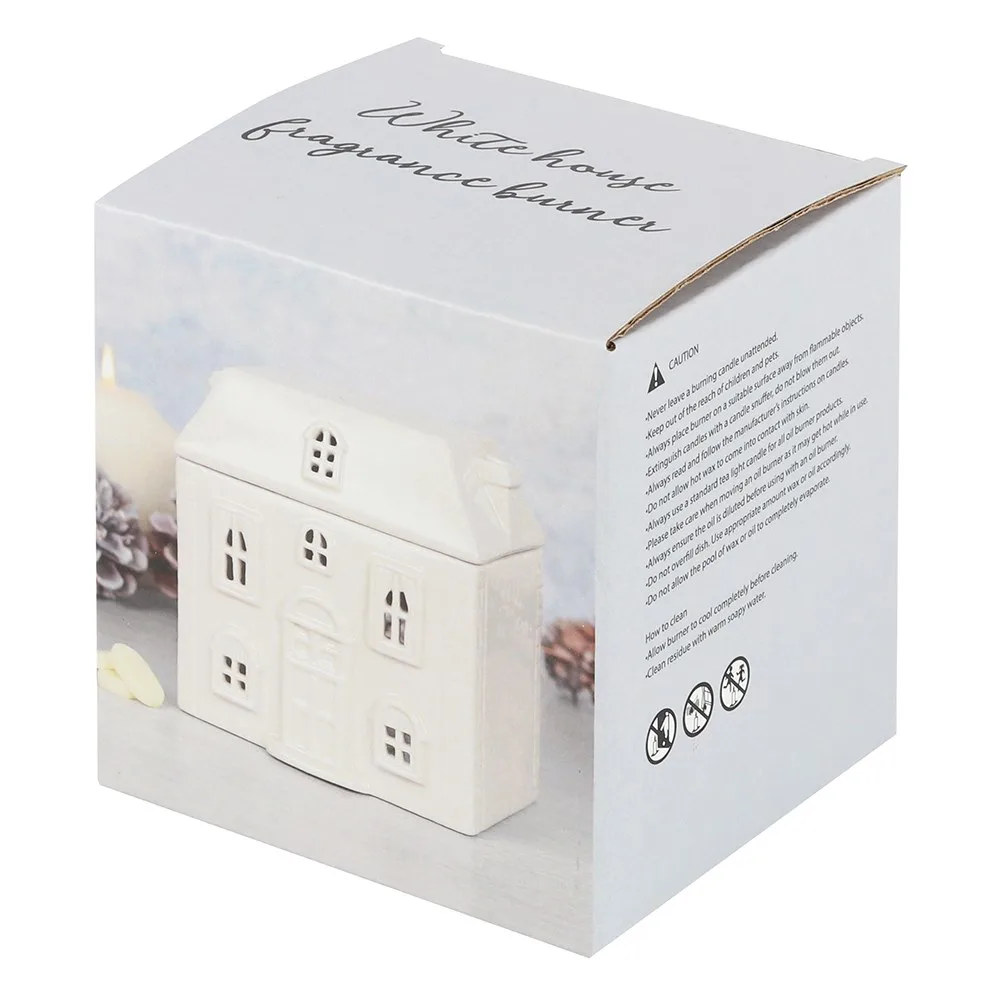 White Ceramic House Oil Burner - Image 7