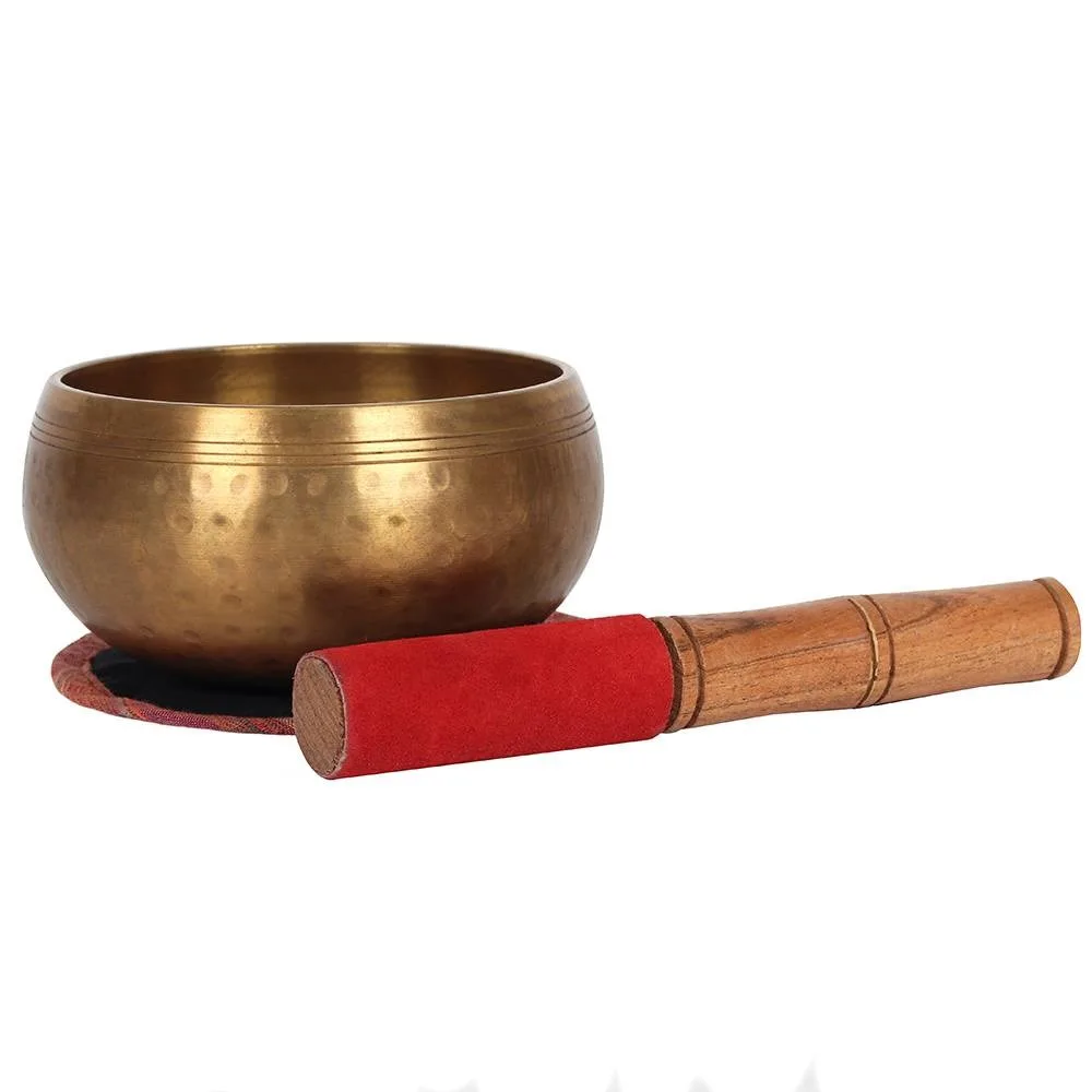12cm Beaten Brass Singing Bowl 12cm Beaten Brass Singing Bowl