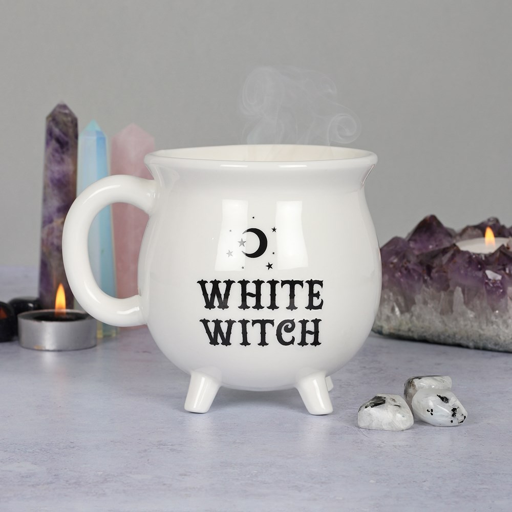 White Witch Cauldron Mug White Witch Cauldron Mug