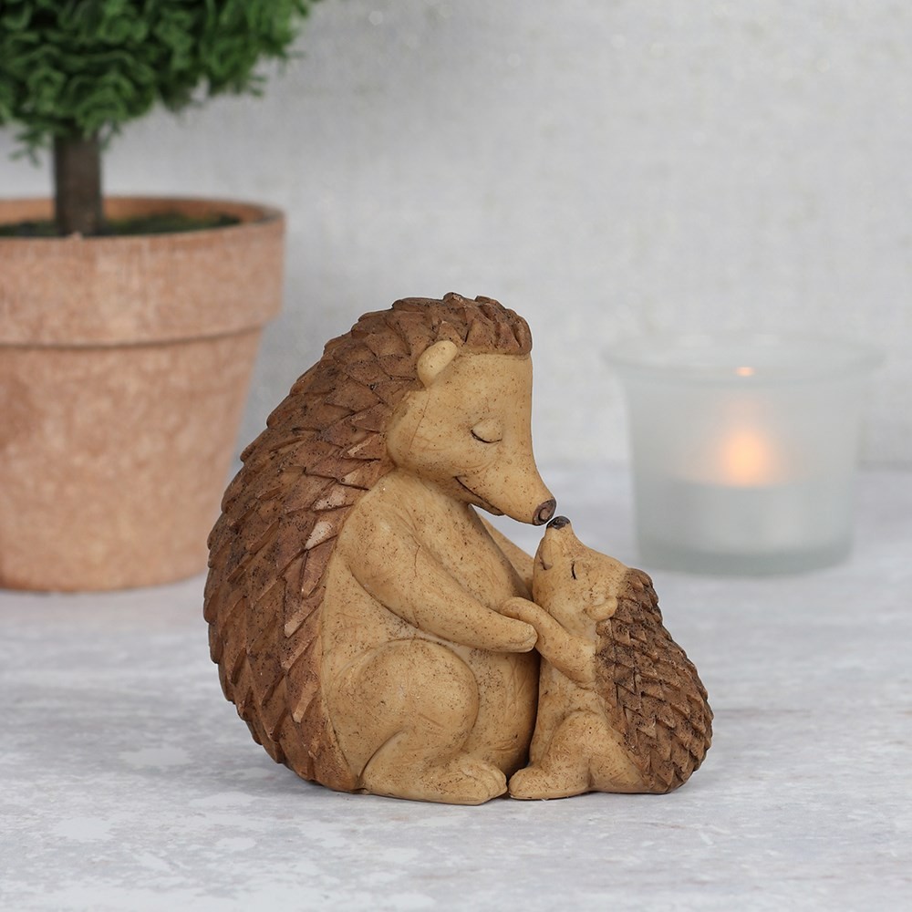 Happy Hoglet Mother and Baby Hedgehog Ornament Happy Hoglet Mother and Baby Hedgehog Ornament