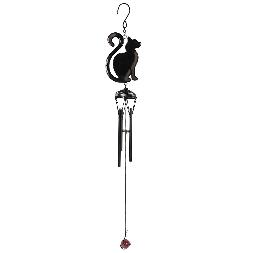 Black Cat Profile Windchime Black Cat Profile Windchime