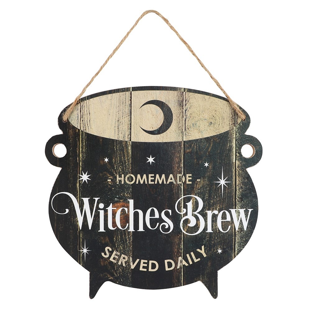 Witches Brew Cauldron MDF Hanging Sign Witches Brew Cauldron MDF Hanging Sign