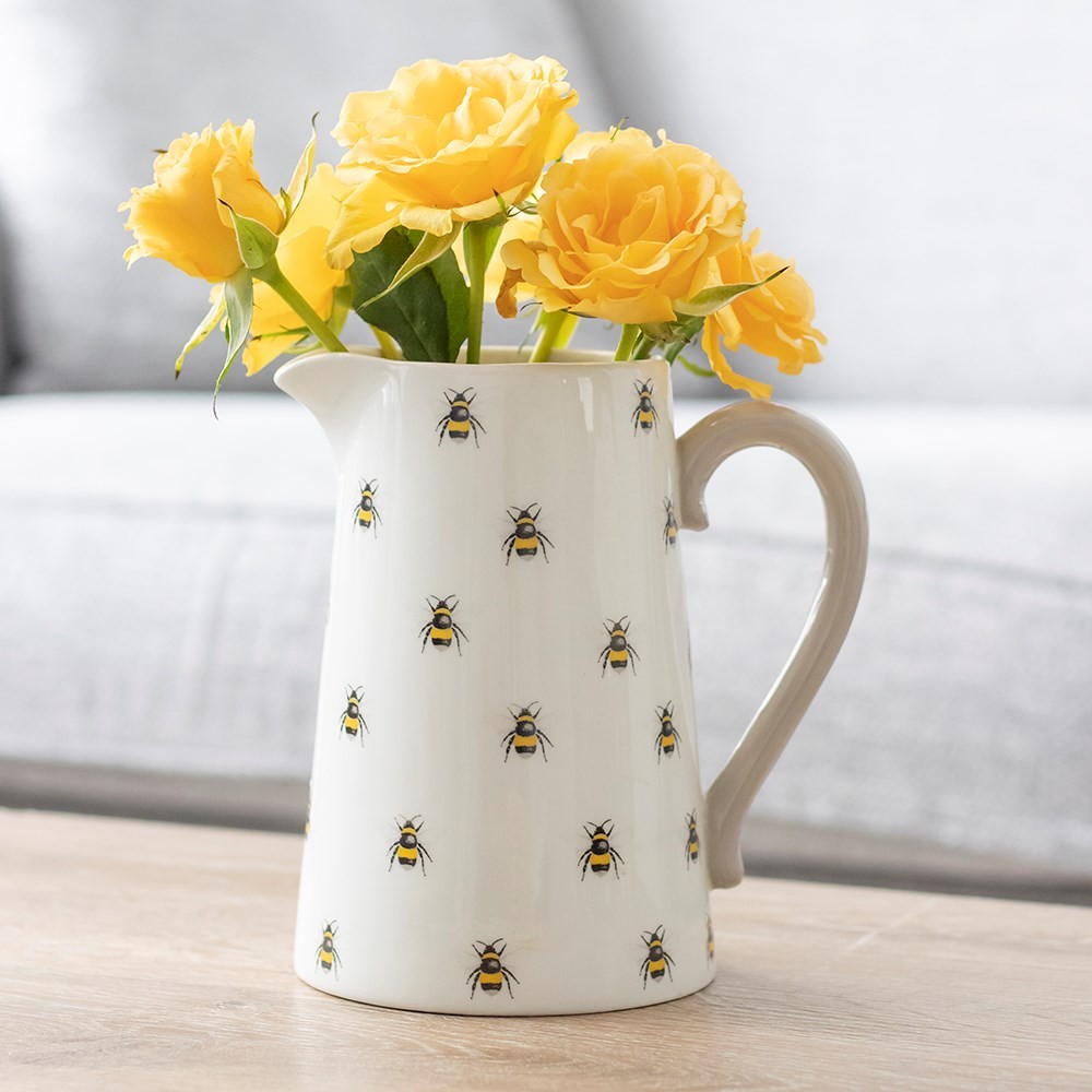 Bee Ceramic Flower Jug Bee Ceramic Flower Jug