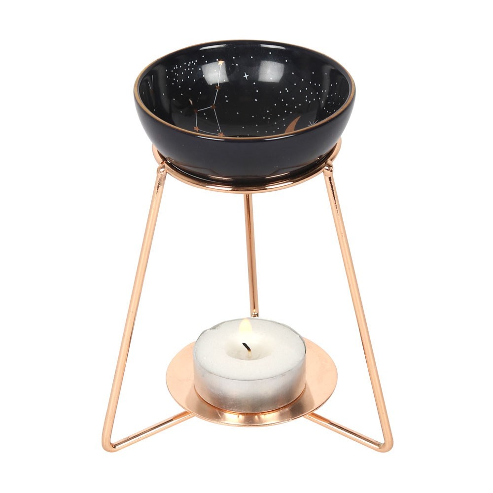 Purple Star Sign Oil Burner on Metal Base Purple Star Sign Oil Burner on Metal Base