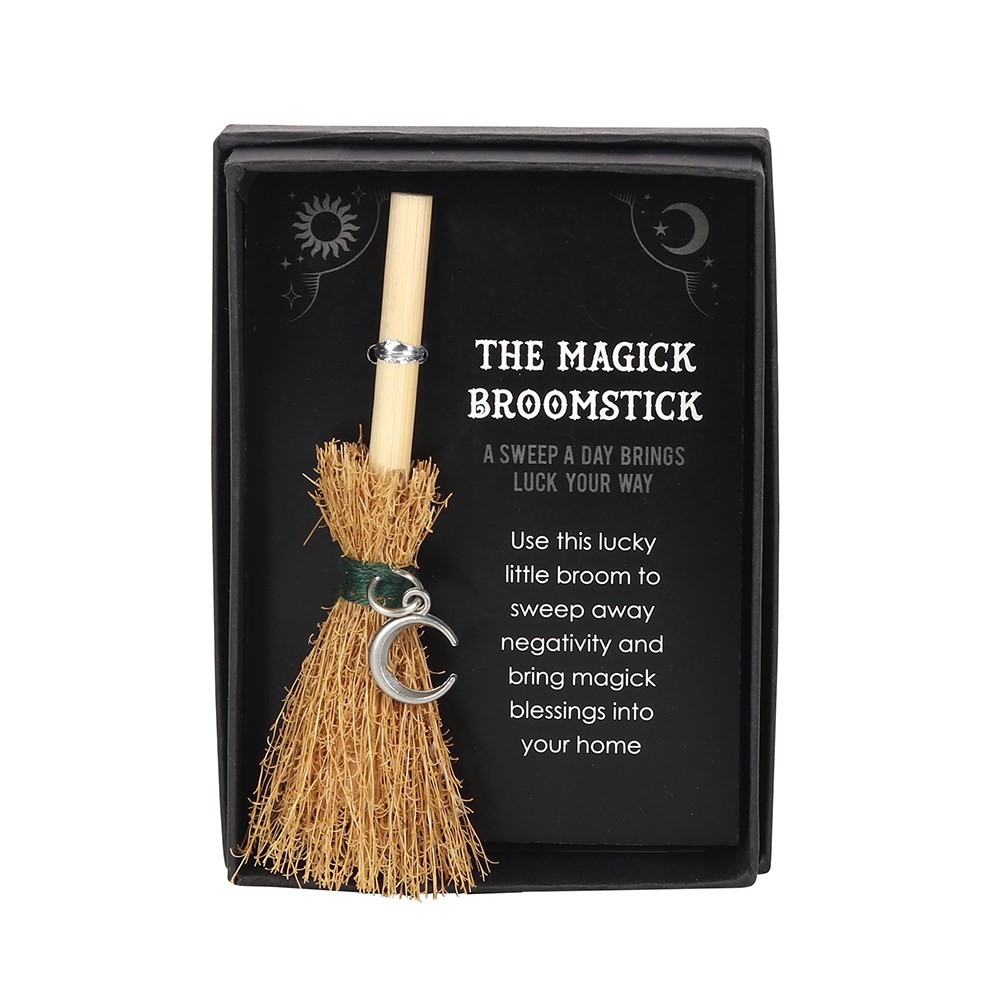 Crescent Moon Mini Magick Broomstick Crescent Moon Mini Magick Broomstick