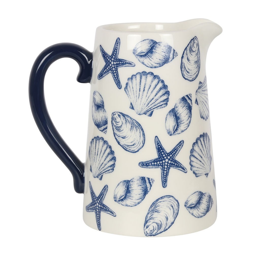 17cm Seashell Ceramic Flower Jug 17cm Seashell Ceramic Flower Jug