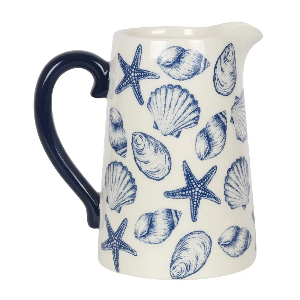 17cm Seashell Ceramic Flower Jug 17cm Seashell Ceramic Flower Jug