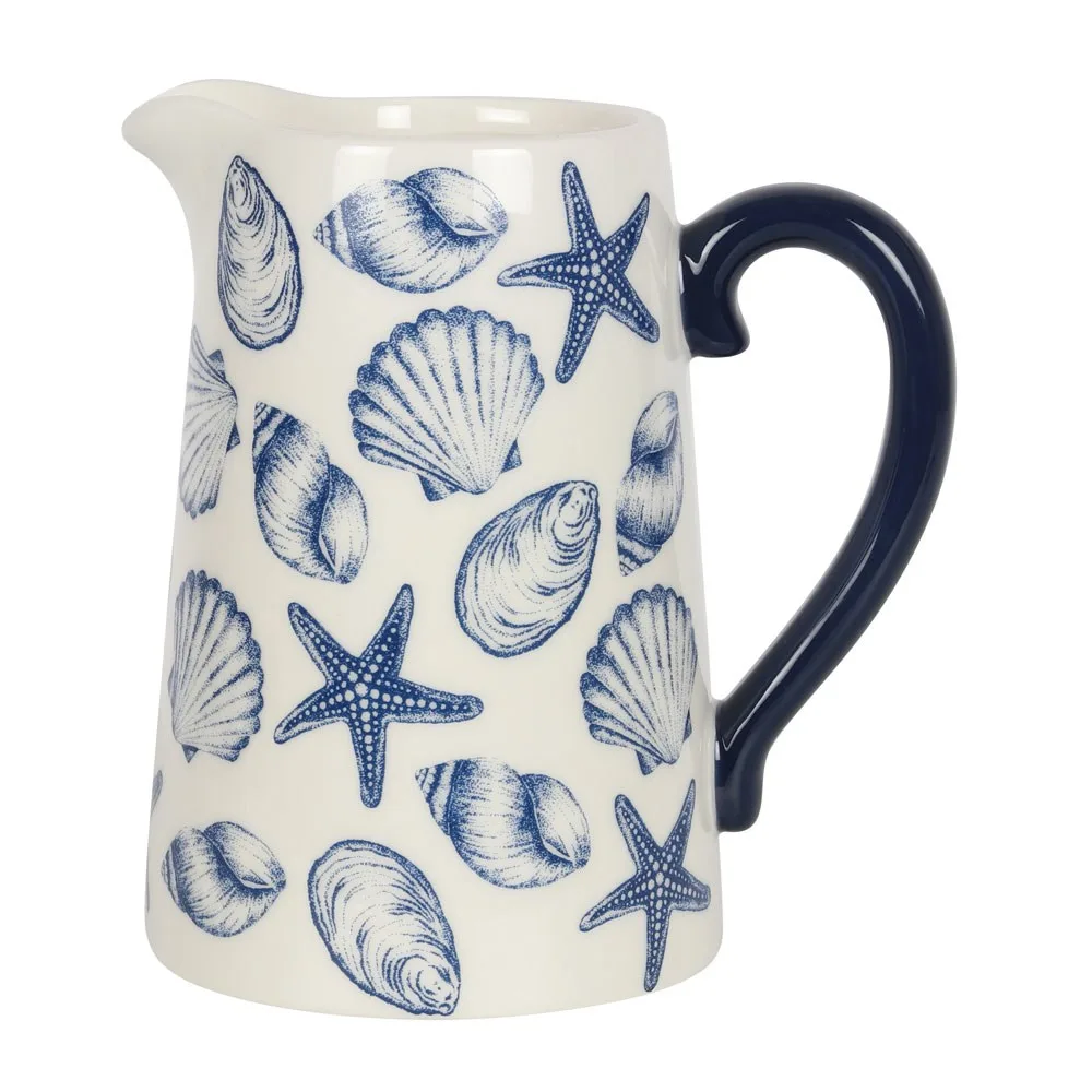 17cm Seashell Ceramic Flower Jug - Image 2